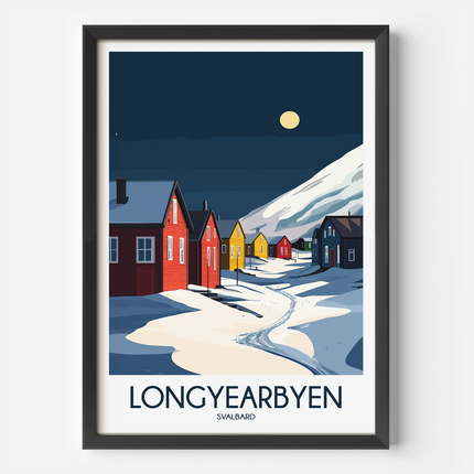 Longyearbyen Vintage Style Print