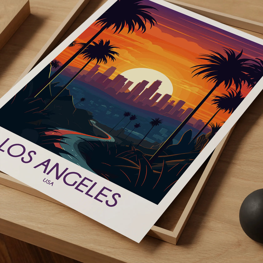 Los Angeles Destination Art Gift