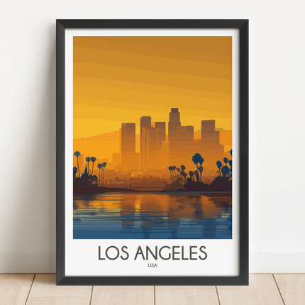 Los Angeles Destination Art Gift