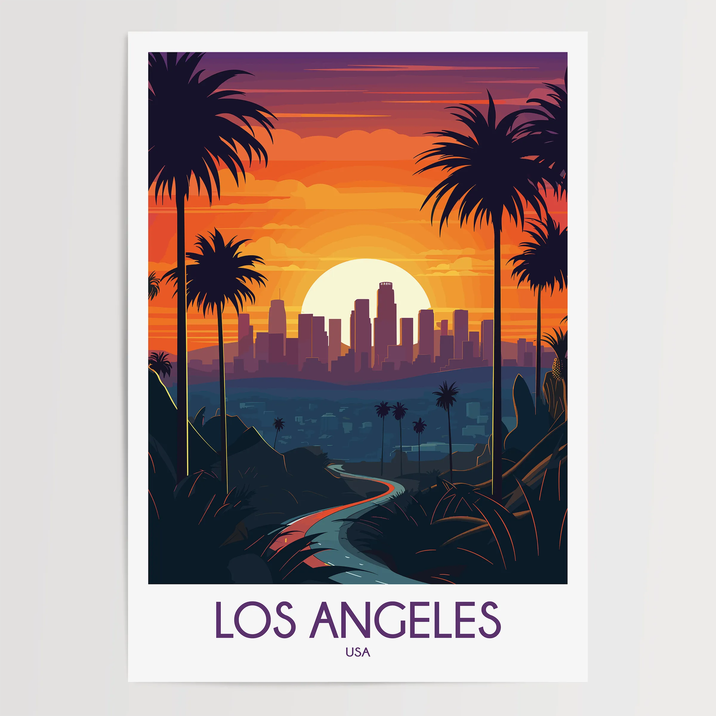 Los Angeles Gallery Quality Print
