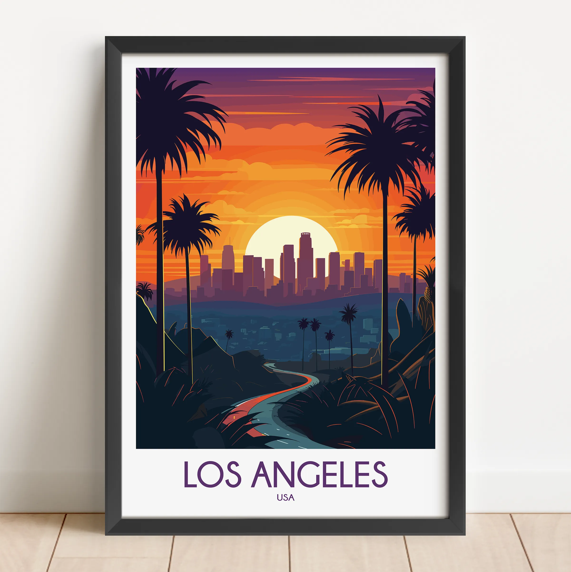 Los Angeles Minimalist Wall Art