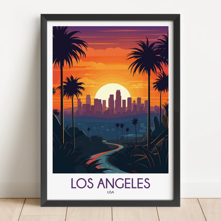 Los Angeles Minimalist Wall Art