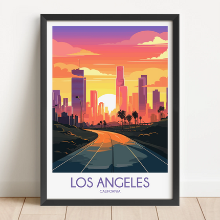 Los Angeles Minimalist Wall Art