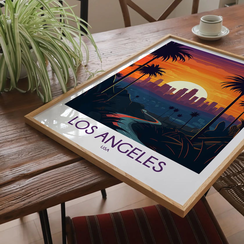 Los Angeles Modern Travel Poster