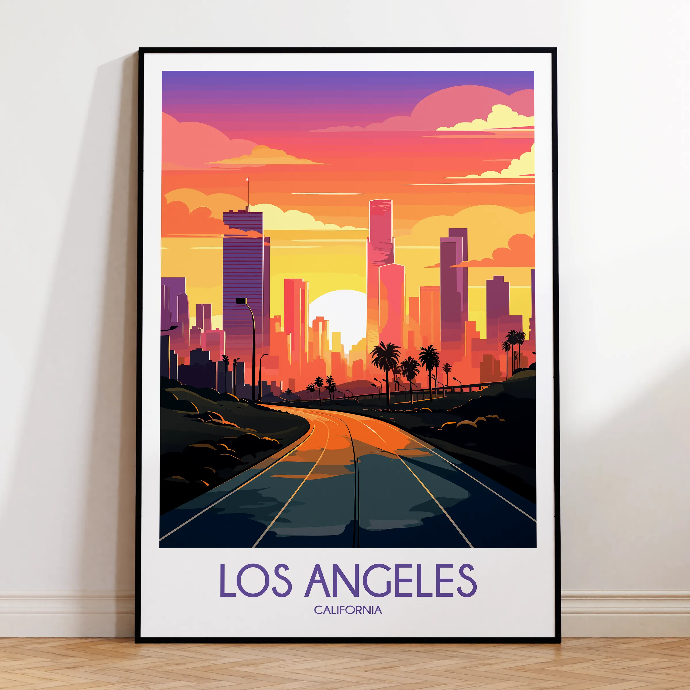 Los Angeles Modern Travel Poster