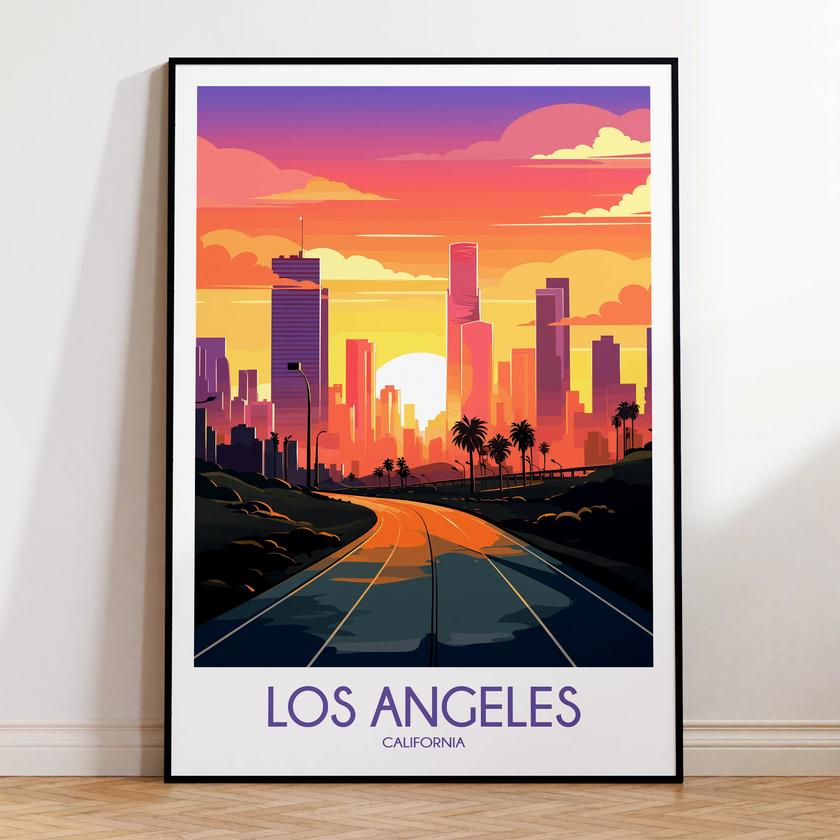 Los Angeles Modern Travel Poster