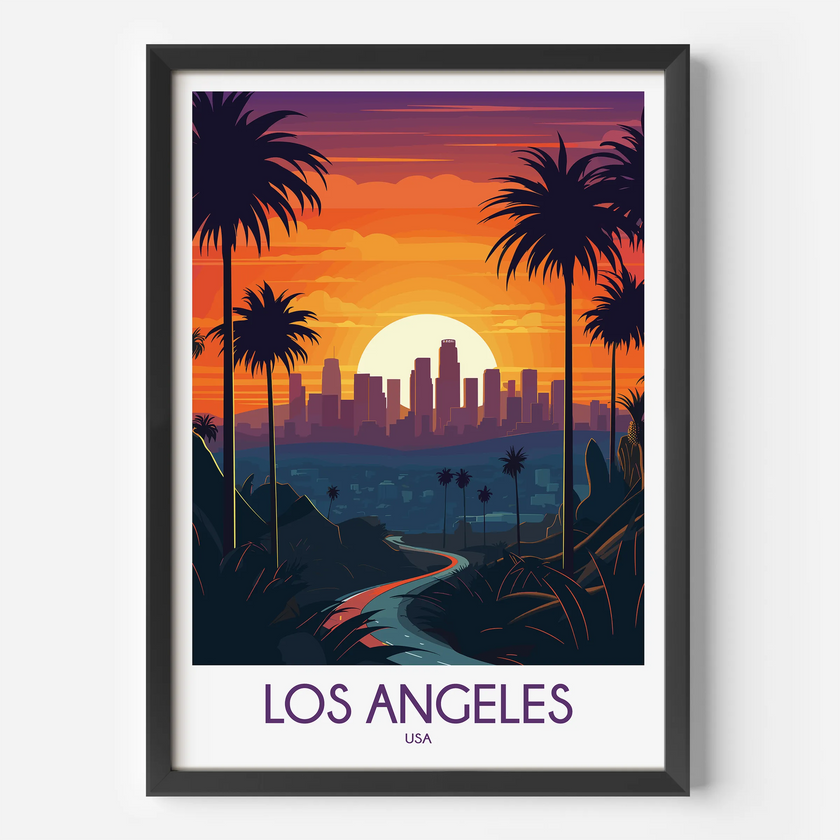 Los Angeles Souvenir Poster Print