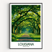 Louisiana Modern Travel Poster