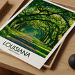 Louisiana Retro Travel Illustration