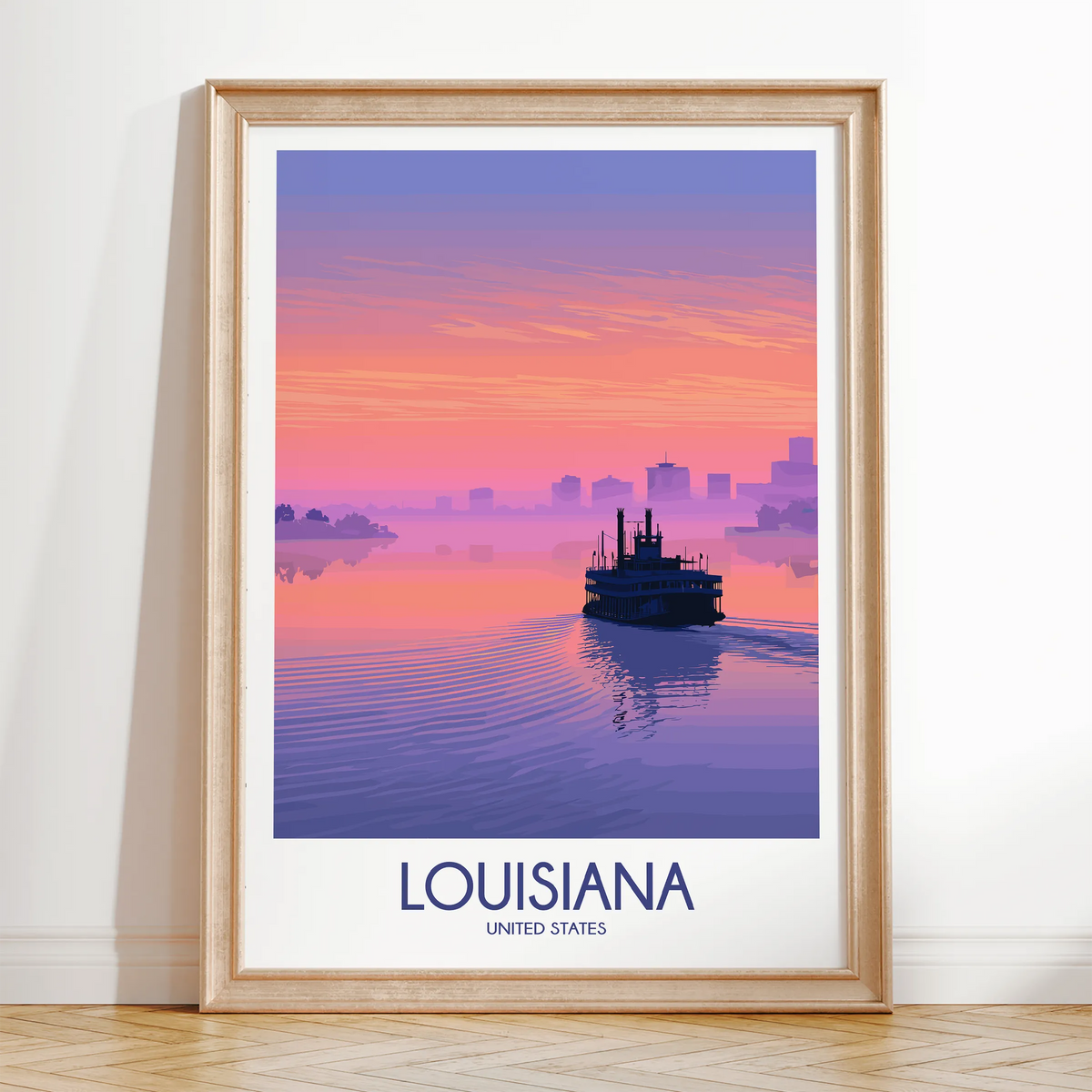 Louisiana Souvenir Poster Print