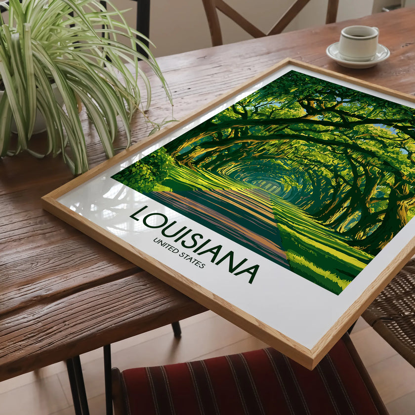 Louisiana Souvenir Poster Print
