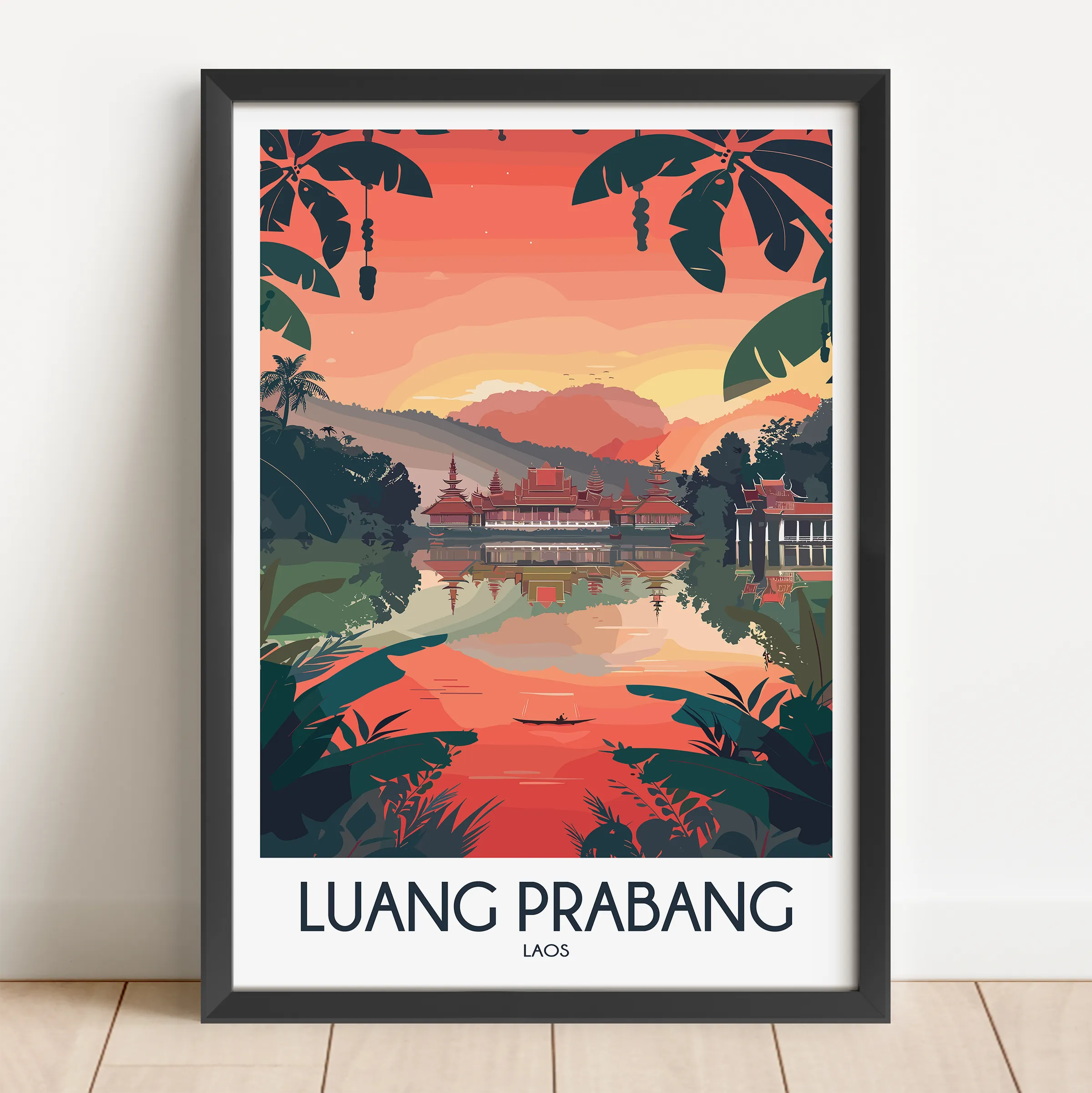 Luang Prabang Minimalist Wall Art