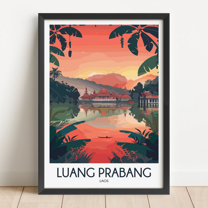 Luang Prabang Minimalist Wall Art