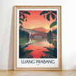 Luang Prabang Vintage Style Print