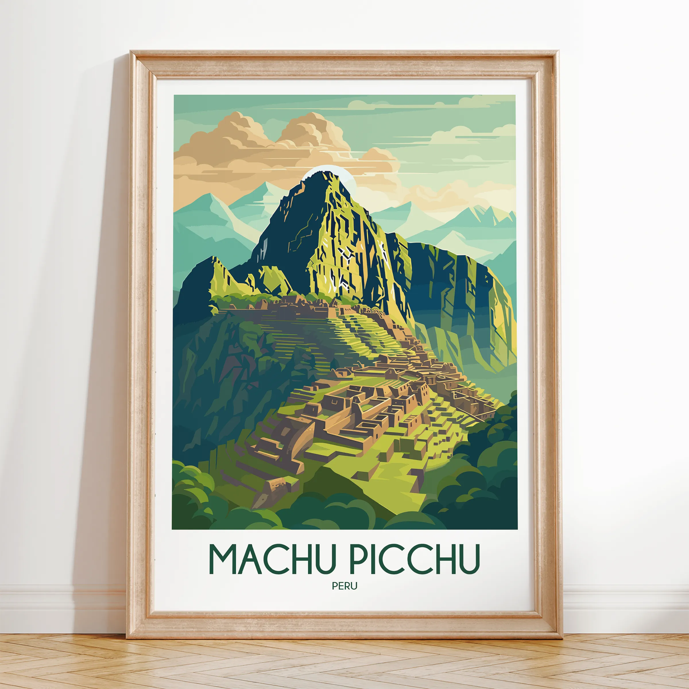 Machu Picchu Minimalist Wall Art