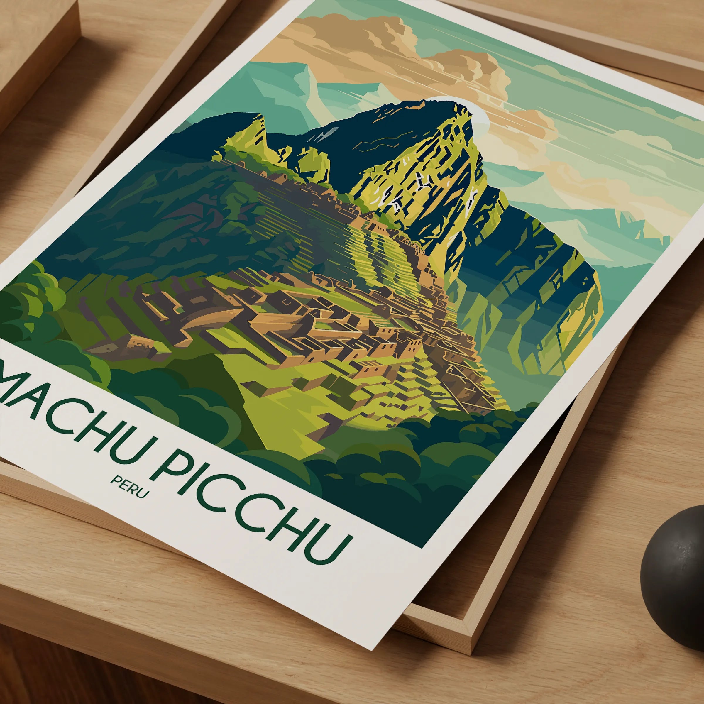 Machu Picchu Scenic Landscape Art