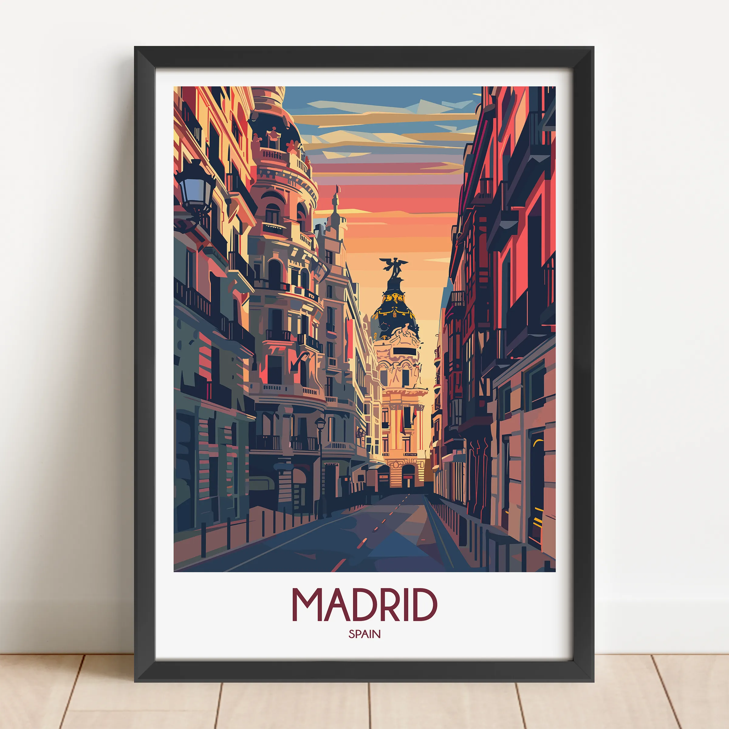 Madrid Destination Art Gift
