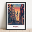 Madrid Destination Art Gift