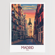 Madrid Vintage Style Print