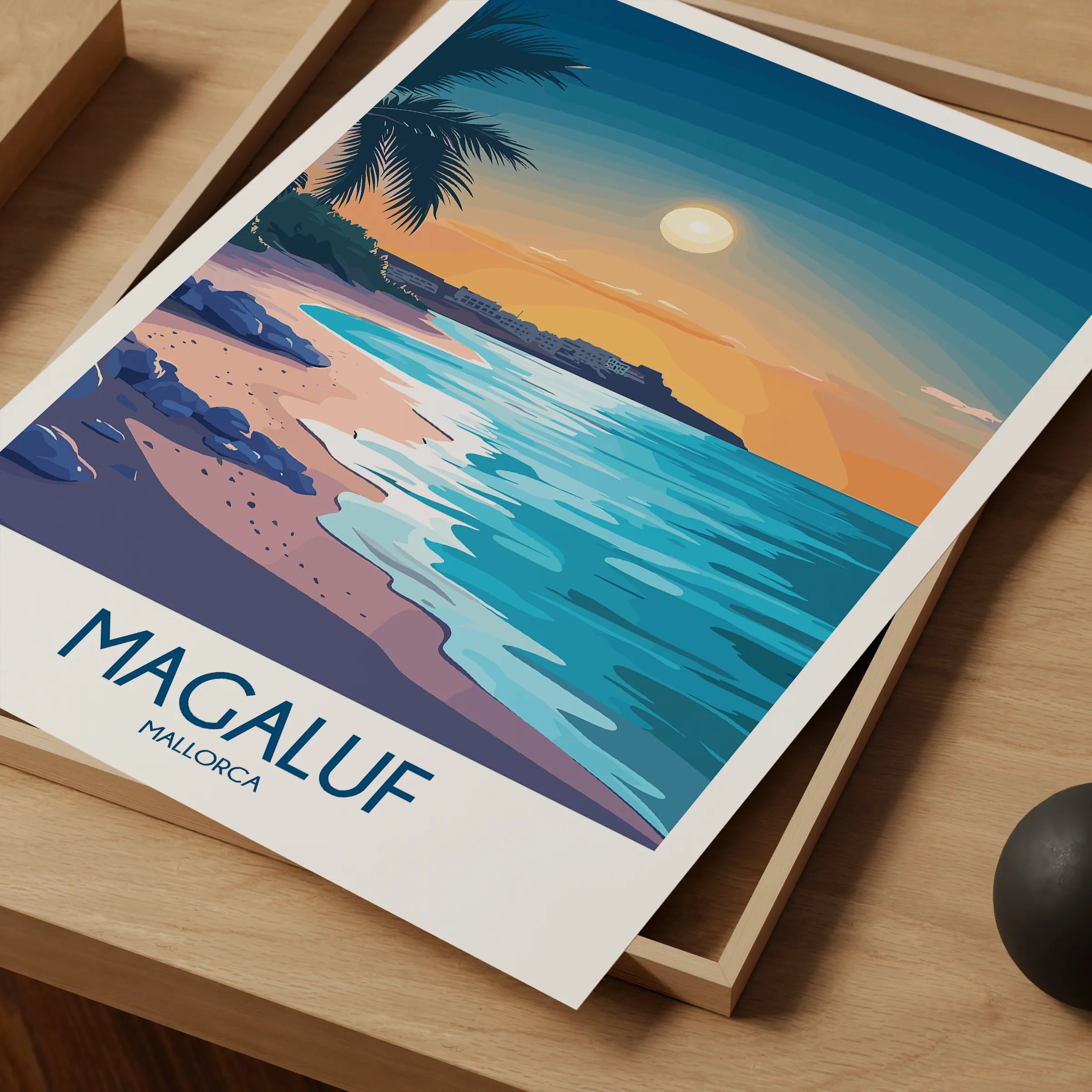 Magaluf Vintage Style Print