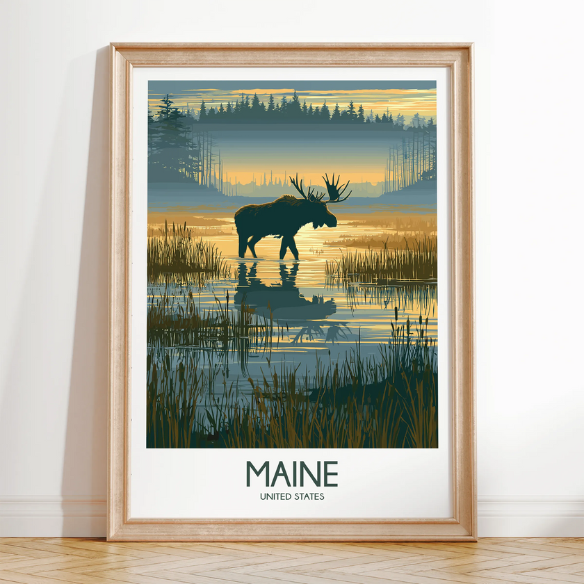 Maine Destination Art Gift