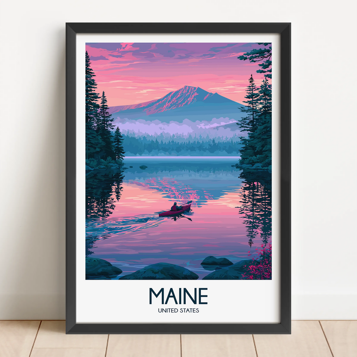 Maine Minimalist Wall Art