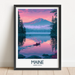 Maine Minimalist Wall Art