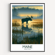 Maine Minimalist Wall Art