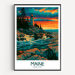 Maine Minimalist Wall Art