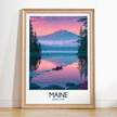 Maine Souvenir Poster Print