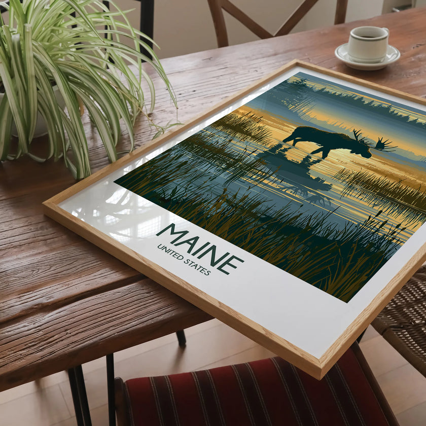 Maine Souvenir Poster Print