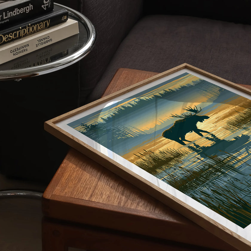Maine Vintage Style Print