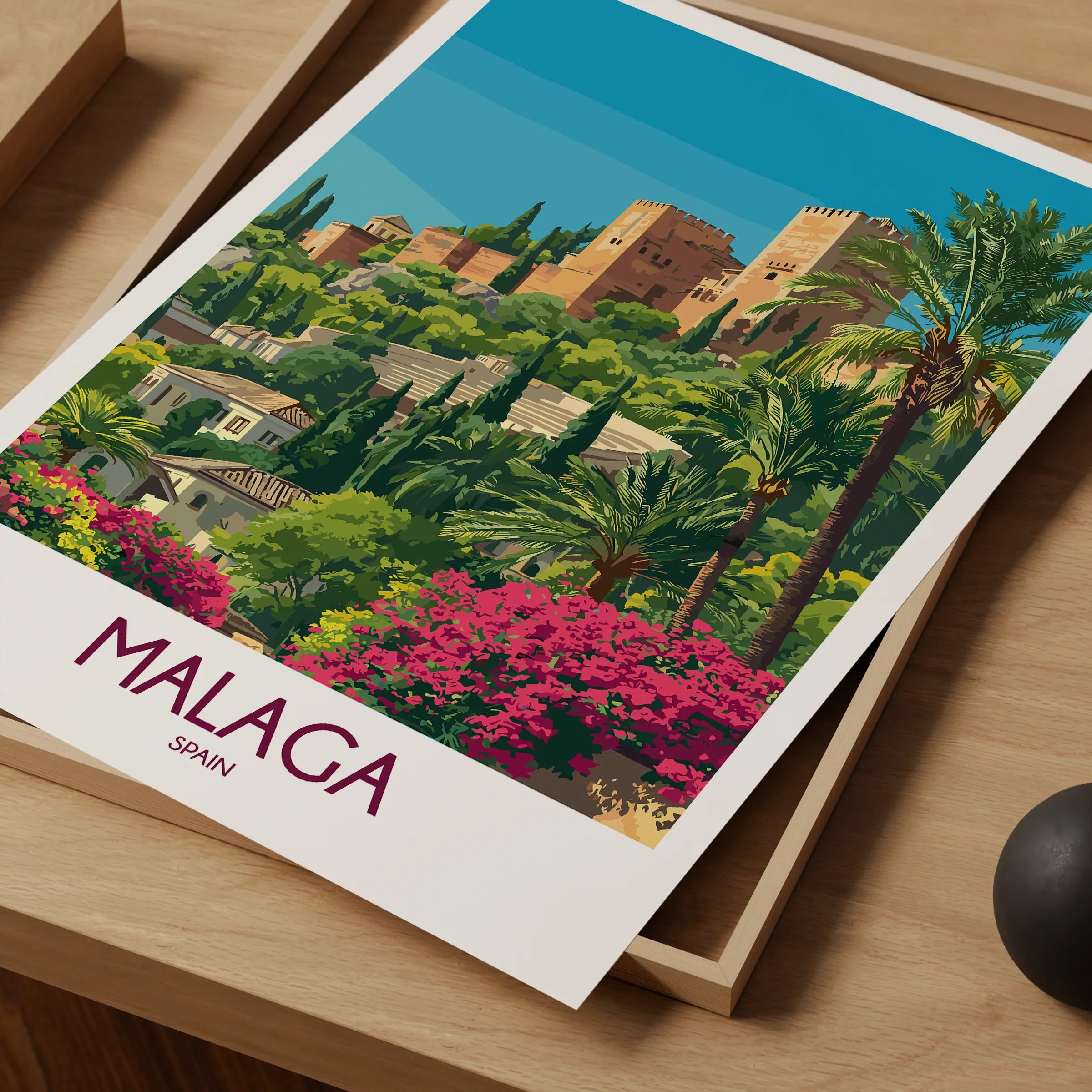 Malaga Destination Art Gift