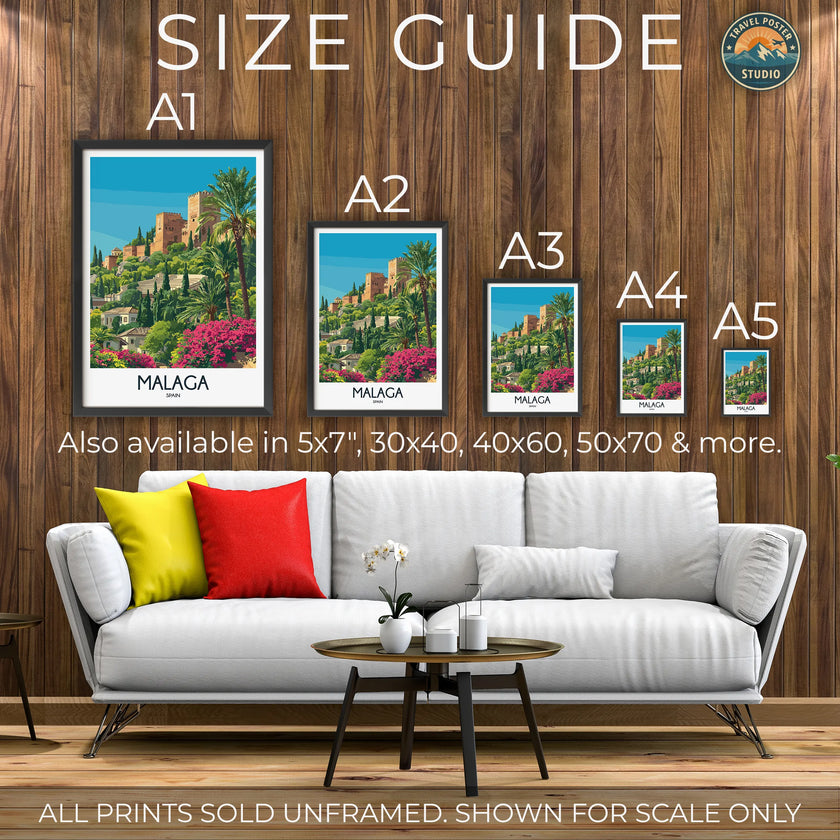 Malaga Destination Art Gift
