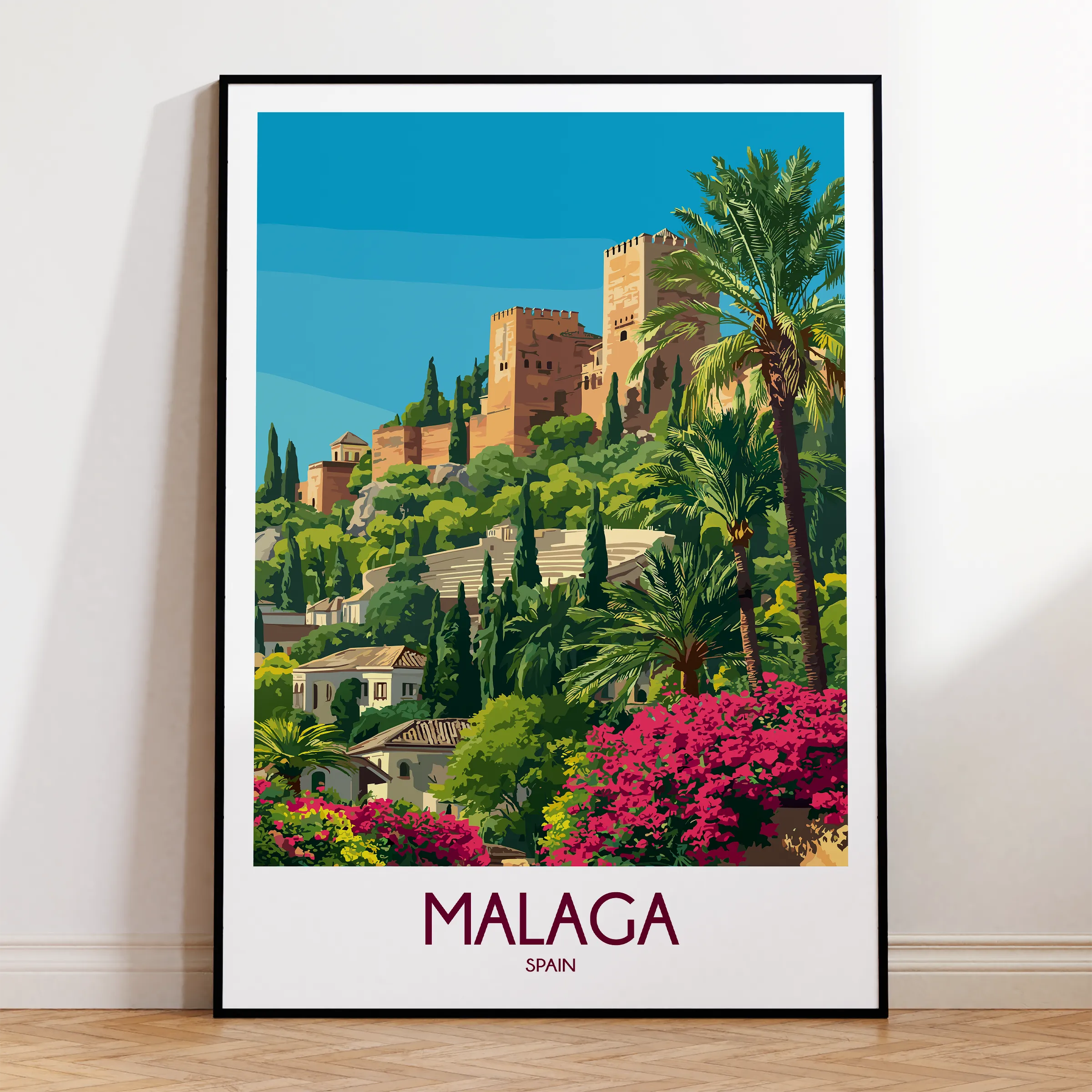 Malaga Souvenir Poster Print