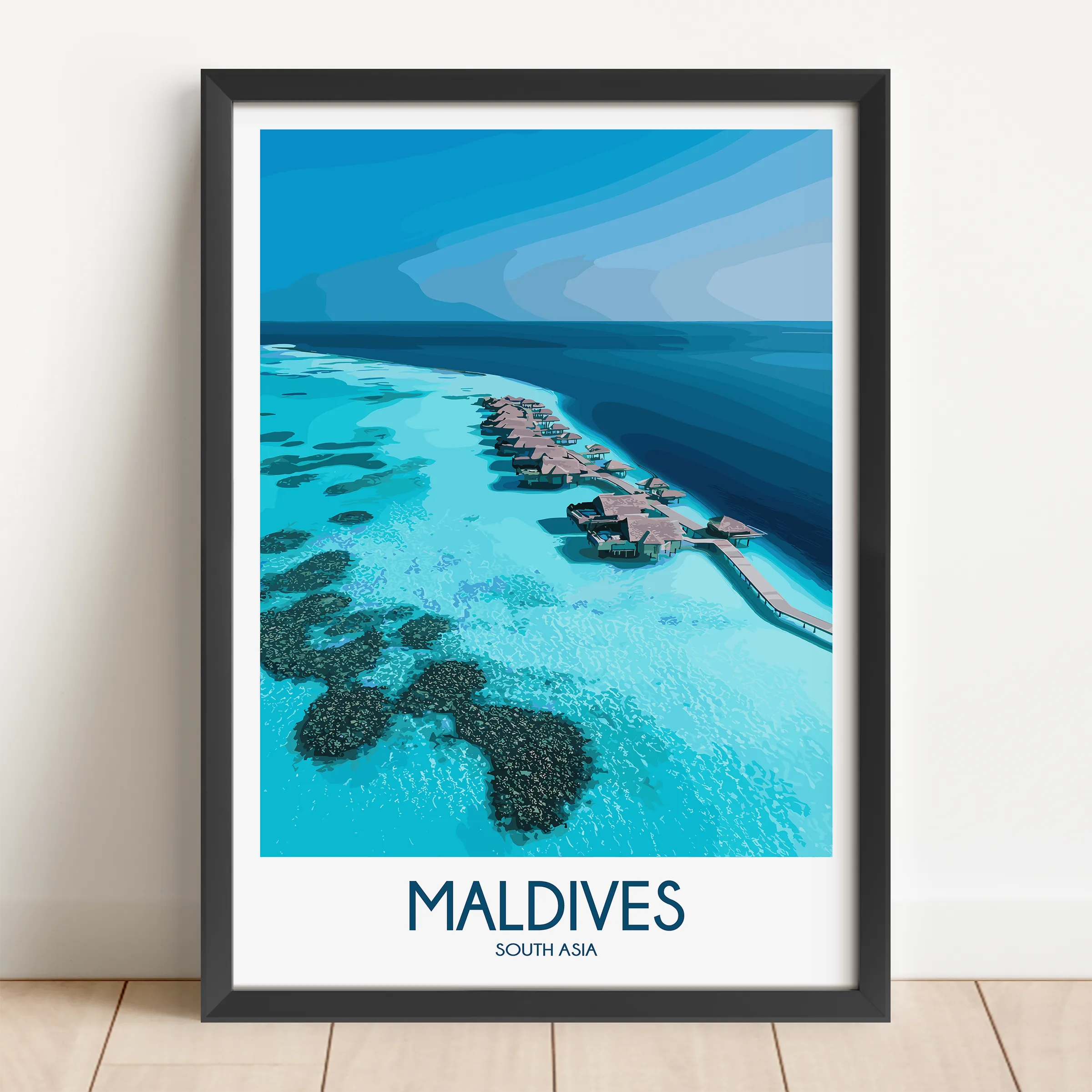Maldives Destination Art Gift