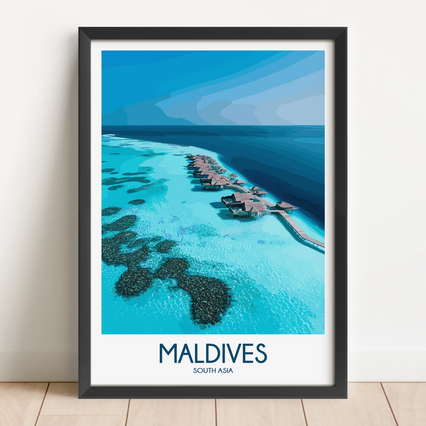 Maldives Destination Art Gift