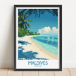 Maldives Destination Art Gift