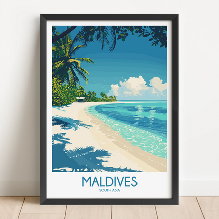 Maldives Destination Art Gift