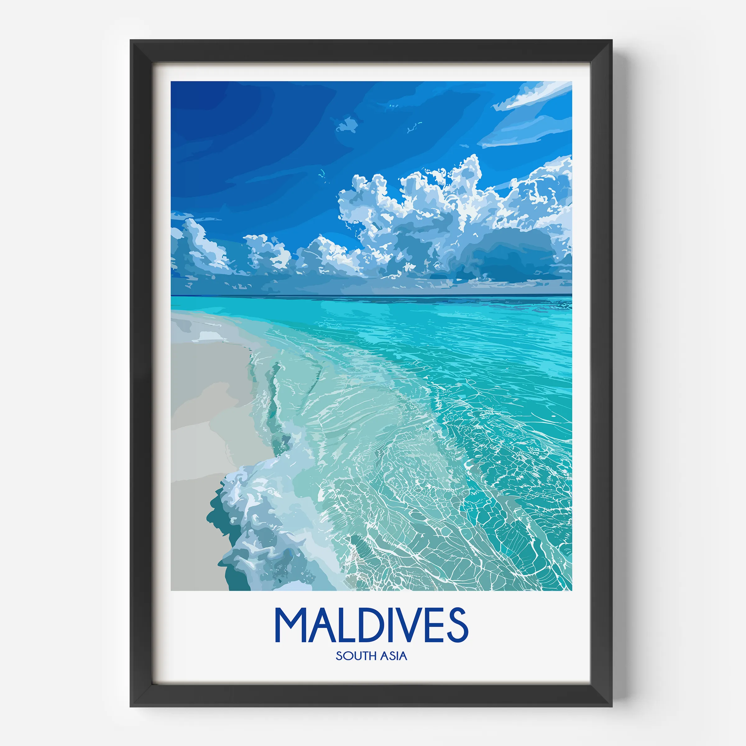 Maldives Destination Art Gift