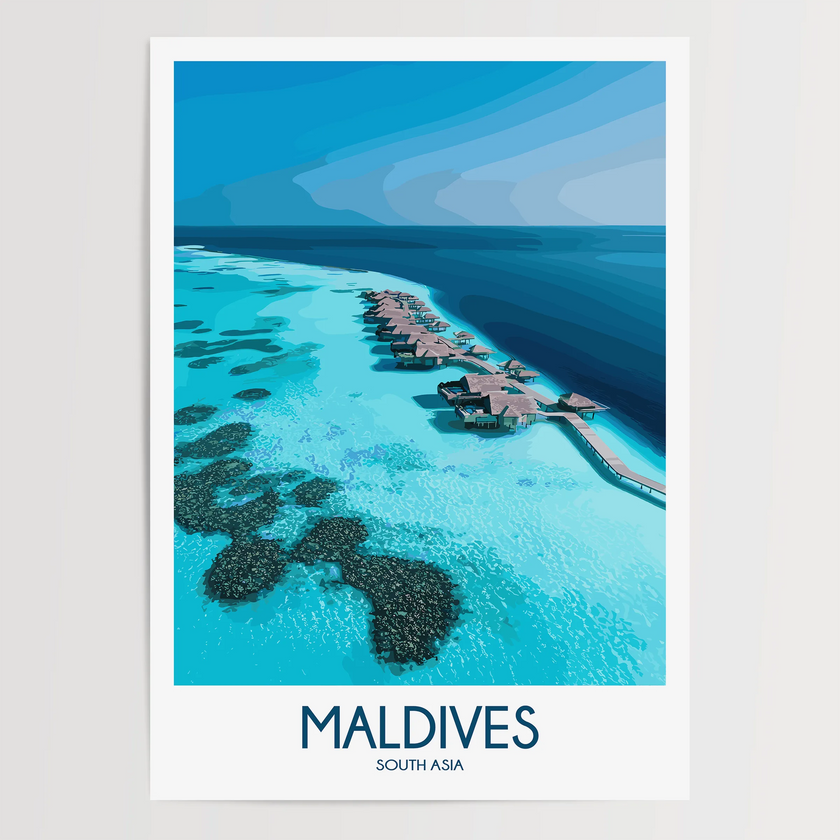 Maldives Minimalist Wall Art