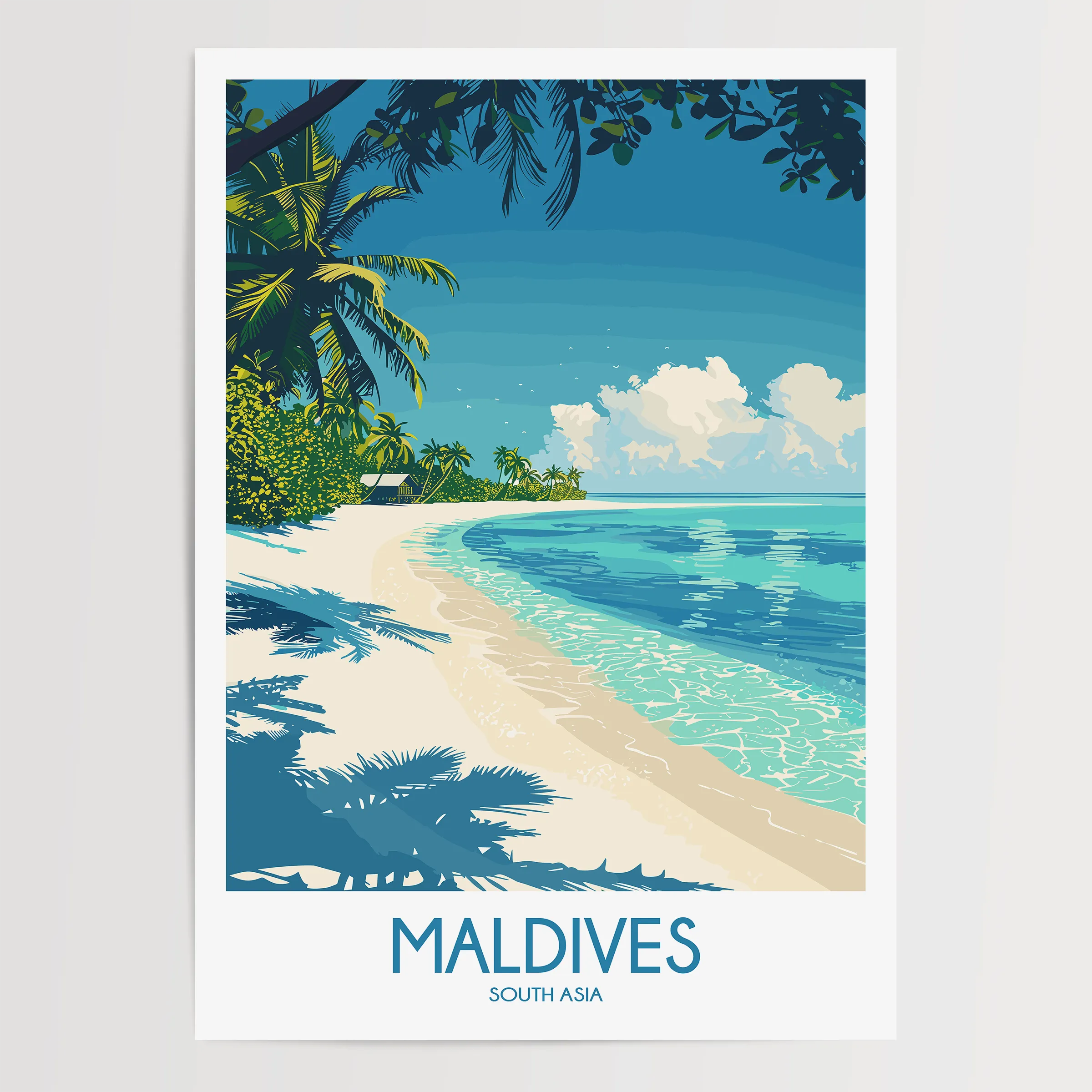 Maldives Minimalist Wall Art