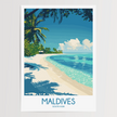 Maldives Minimalist Wall Art