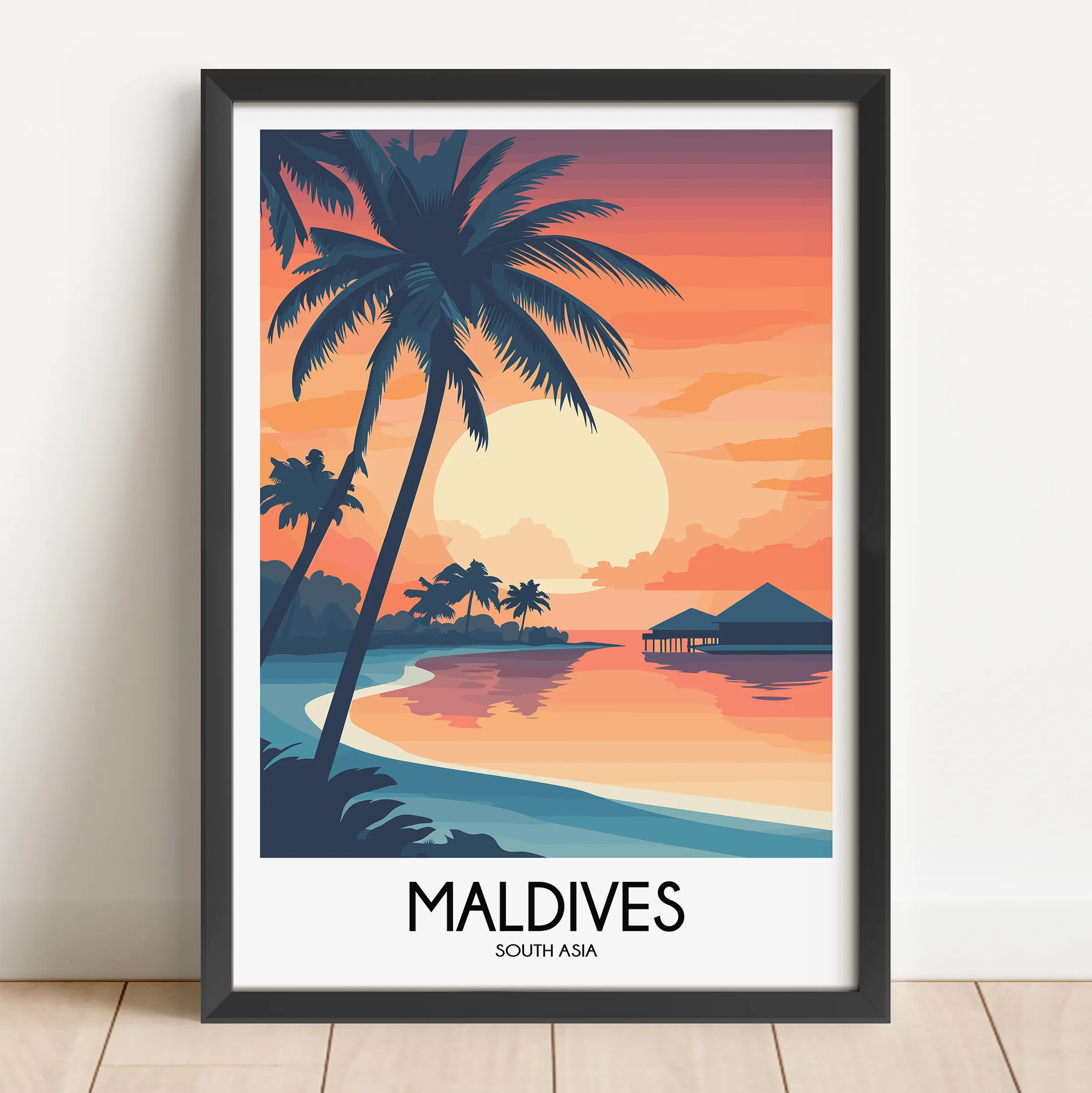 Maldives Minimalist Wall Art