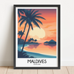 Maldives Minimalist Wall Art