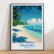 Maldives Scenic Landscape Art