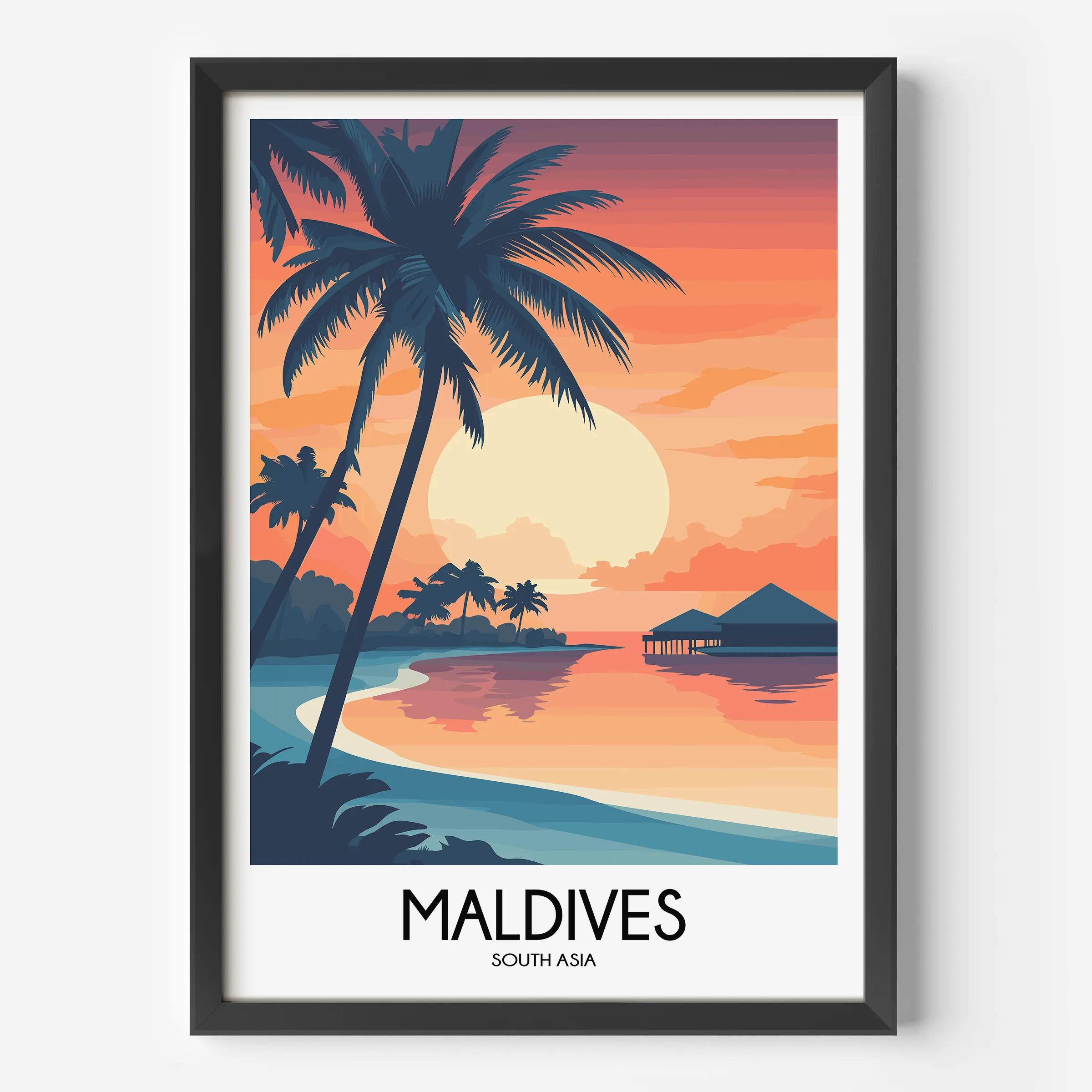 Maldives Souvenir Poster Print