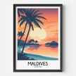 Maldives Souvenir Poster Print