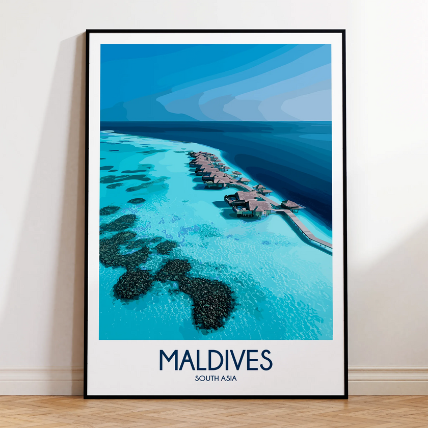 Maldives Souvenir Poster Print