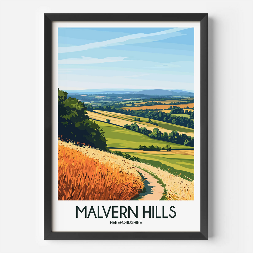Malvern Hills Destination Art Gift